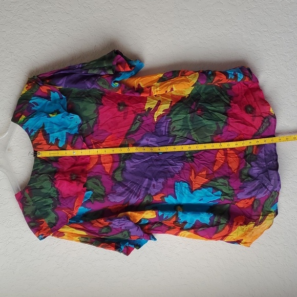 VTG Gitano 90's blouse with bright bold colors - Picture 8 of 11